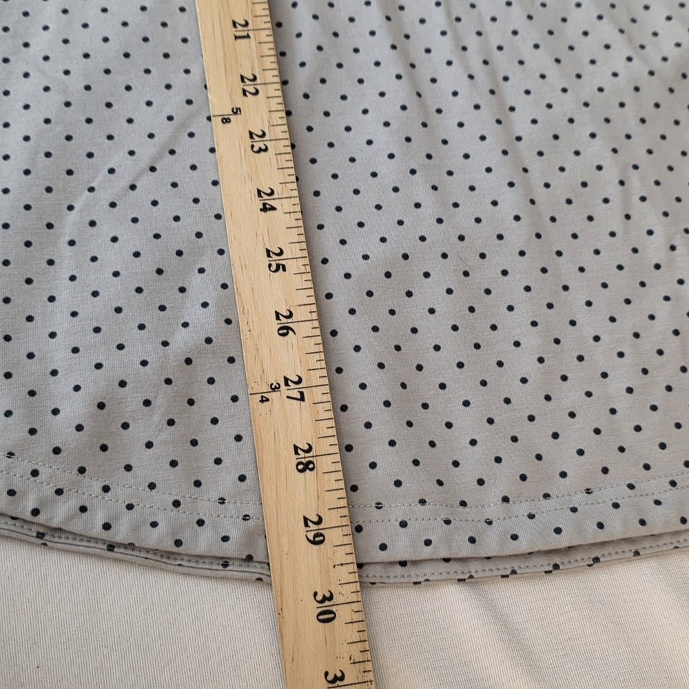 BYLT Lux Premium Polo Men Gray Polka Dot Golf Casual Short Sleeve Shirt Size XL - Picture 7 of 7